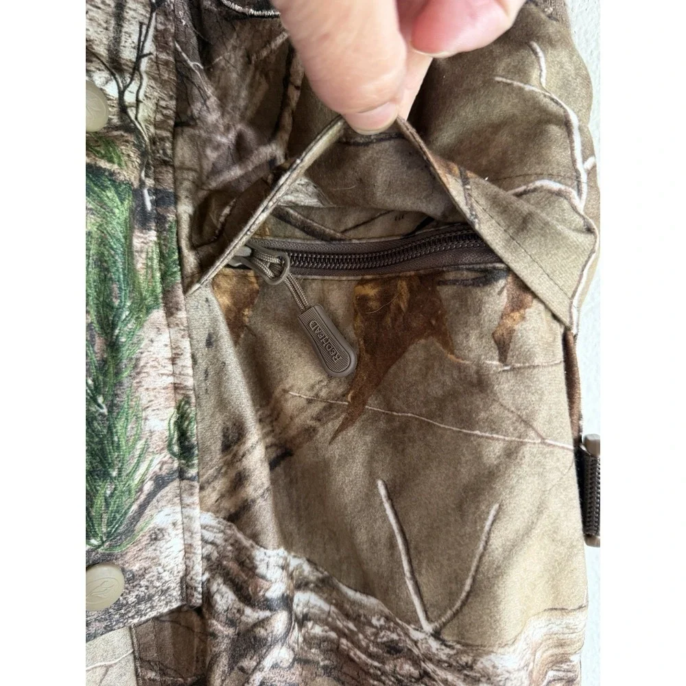 Red Head Camouflage Bib Youth M Bone Dry Waterproof Winter Hunting Snow Overalls